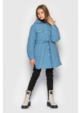 Cvetkov голубая демисезонная куртка для девочки Флоранс